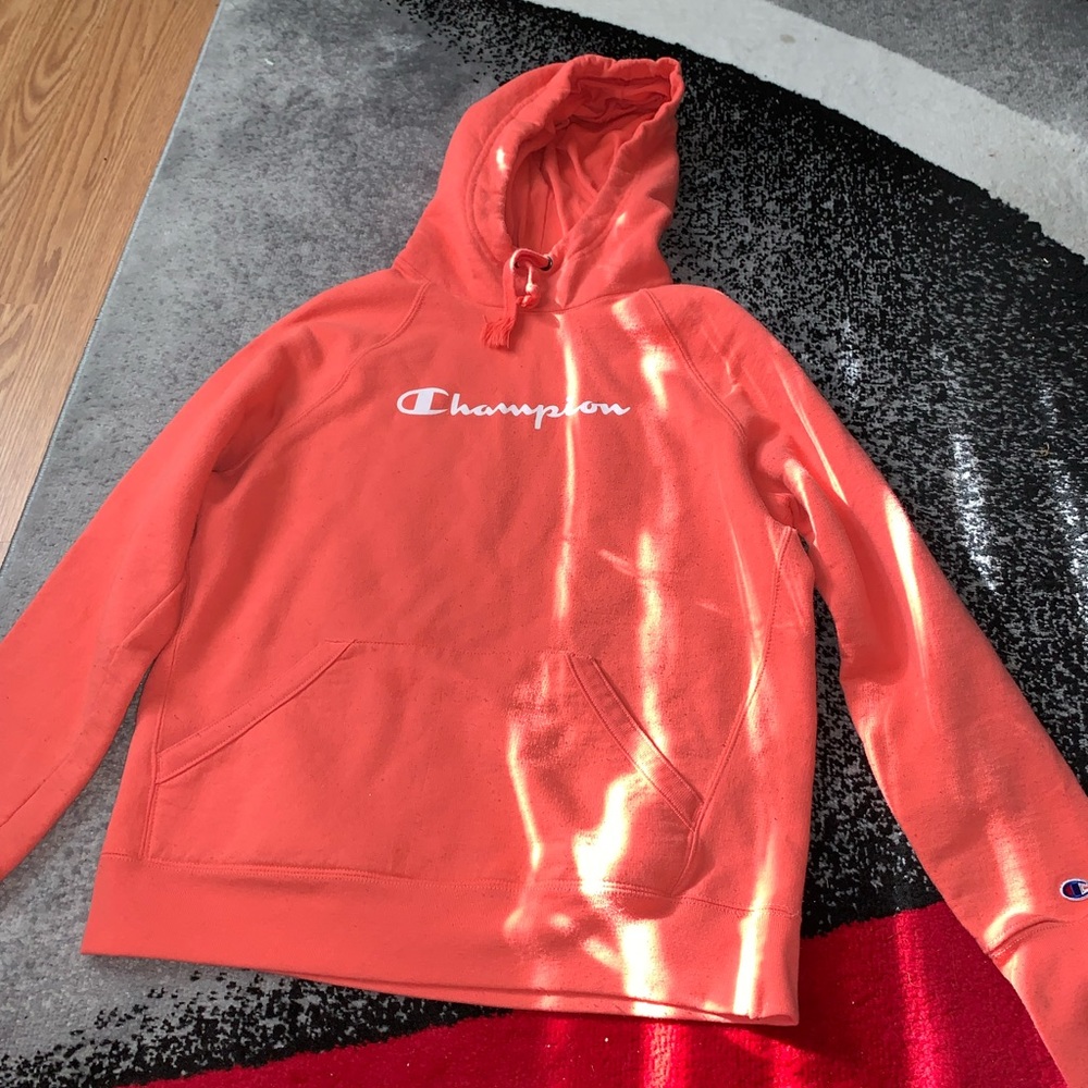 Peachy champion hoodie small
